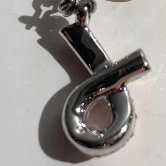 Swarovski Crystal Cancer Awareness Charm and Heart Charm - Picture 6 of 7